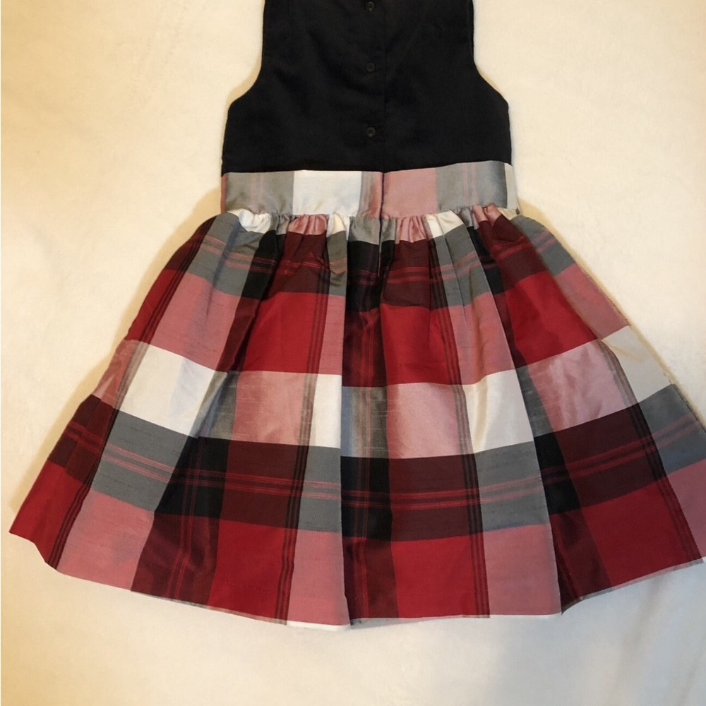 The Children's Place Navy and Red Checkered Dress